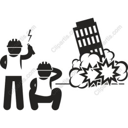 Construction Chaos: Demolition Crew in Action