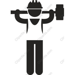 Weightlifter Strength Clipart