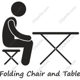 Folding Chair and Table