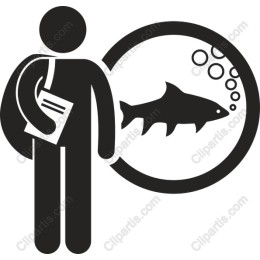 Minimalist of a Person with Fish Tank