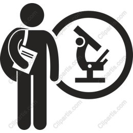 Scientist with Microscope