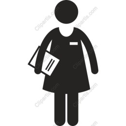 Minimalist Woman with Clipboard