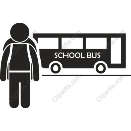 School Bus and Student
