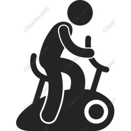 Cyclist on Exercise Bike