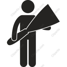 a Person with a Large Object