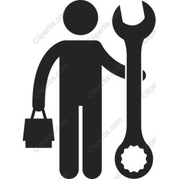 Skilled Technician with Wrench