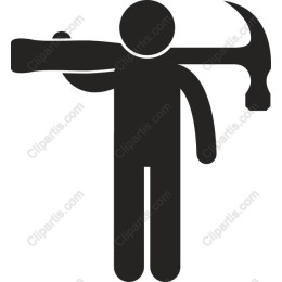 Stylized Hammer Icon
