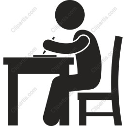 Student at Desk