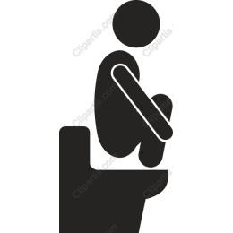 Minimalist Toilet Character