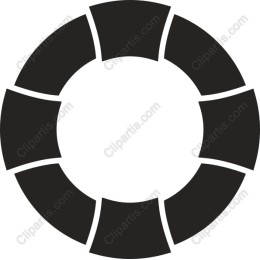 Stylish Lifebuoy Icon in and