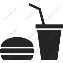 Hamburger and Drink