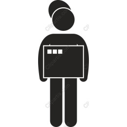 Minimalist Delivery Person