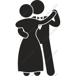 Elegant Couple Embrace