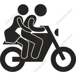 Couple Riding Motorcycle