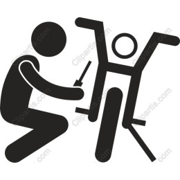 Bicycle Mechanic Working