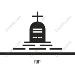 Minimalist RIP Gravestone