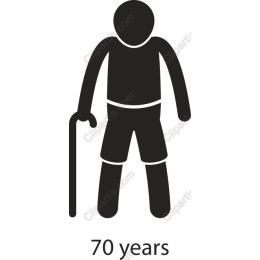 70-Year-Old with Cane