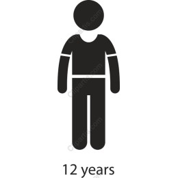 12 Years Old Minimalist Icon