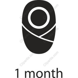 Minimalistic 1 Month Icon