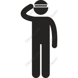 Saluting Person