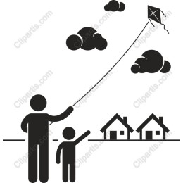 Kite Flying Family