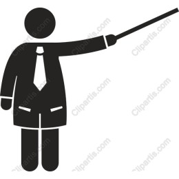 Professional Figure with Pointer