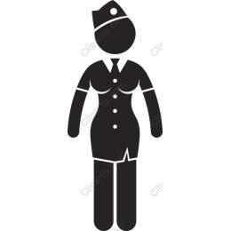 Stylized Flight Attendant