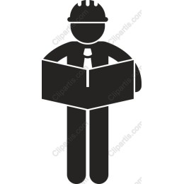 Construction Worker Holding Blueprints