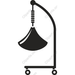 Stylish Suspension Lamp on Wheeled Cart