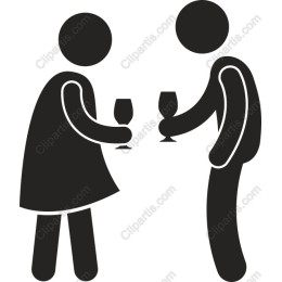 Elegant Couple Toasting