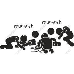 Playful Cartoon Food Scene