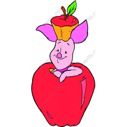 Charming Pig in Apple