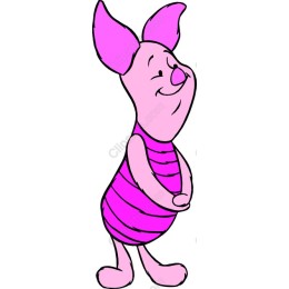 Cheerful Pink Pig