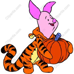 Joyful Pumpkin Tiger Character