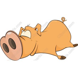 Charming Cartoon Pig