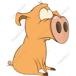 Cute Cartoon Pig