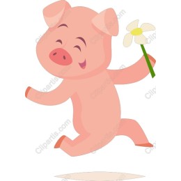 Cheerful Piglet