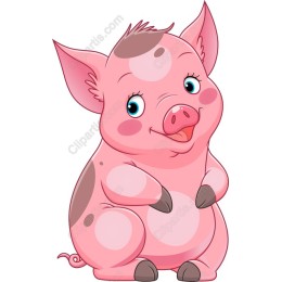 Charming Cartoon Pig