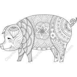 Mandala Pig