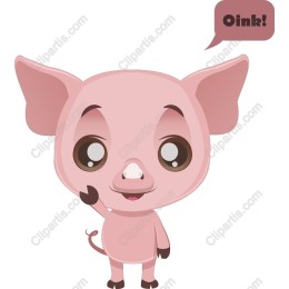 Charming Cartoon Pig