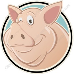 Charming Cartoon Pig