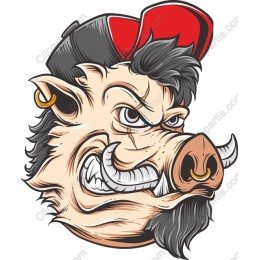 Fierce Boar Head Mascot