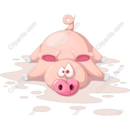 Adorable Cartoon Pig