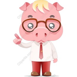Charming Cartoon Pig