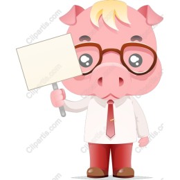 Charming Pig Character