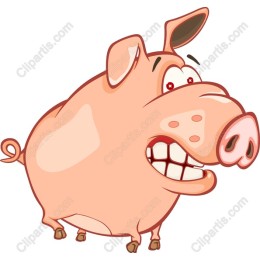 Cheeky Cartoon Pig