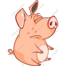 Charming Cartoon Pig