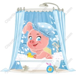 Bath Time Piggy