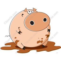 Cartoon Pig in and