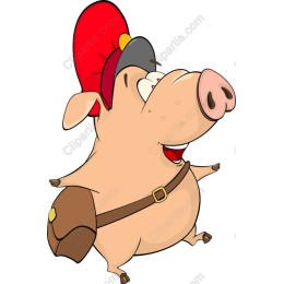 Charming Cartoon Pig